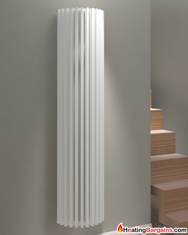Kudox Tallos Designer Radiator 1800mm x 400mm White - Heating Bargains ...