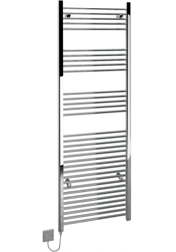Kudox Large Electric Towel Rail Chrome 600W (600 x 1800mm) Heating