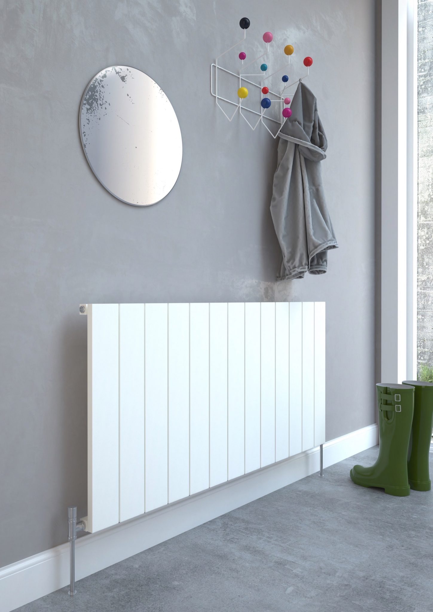 Kudox AluLite Radiator Flat 600mm x 1230mm Textured White - Heating  Bargains Online Shop