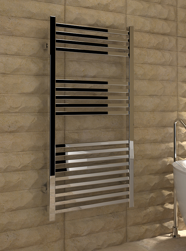 Kudox Cadiz Towel Rail 500mm x 1000mm Chrome Heating Bargains Online Shop
